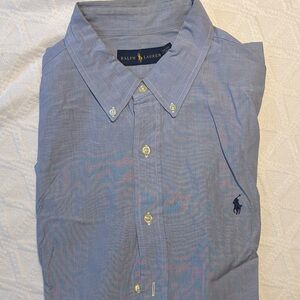 Ralph Lauren Men's Light Blue Button Down Shirt